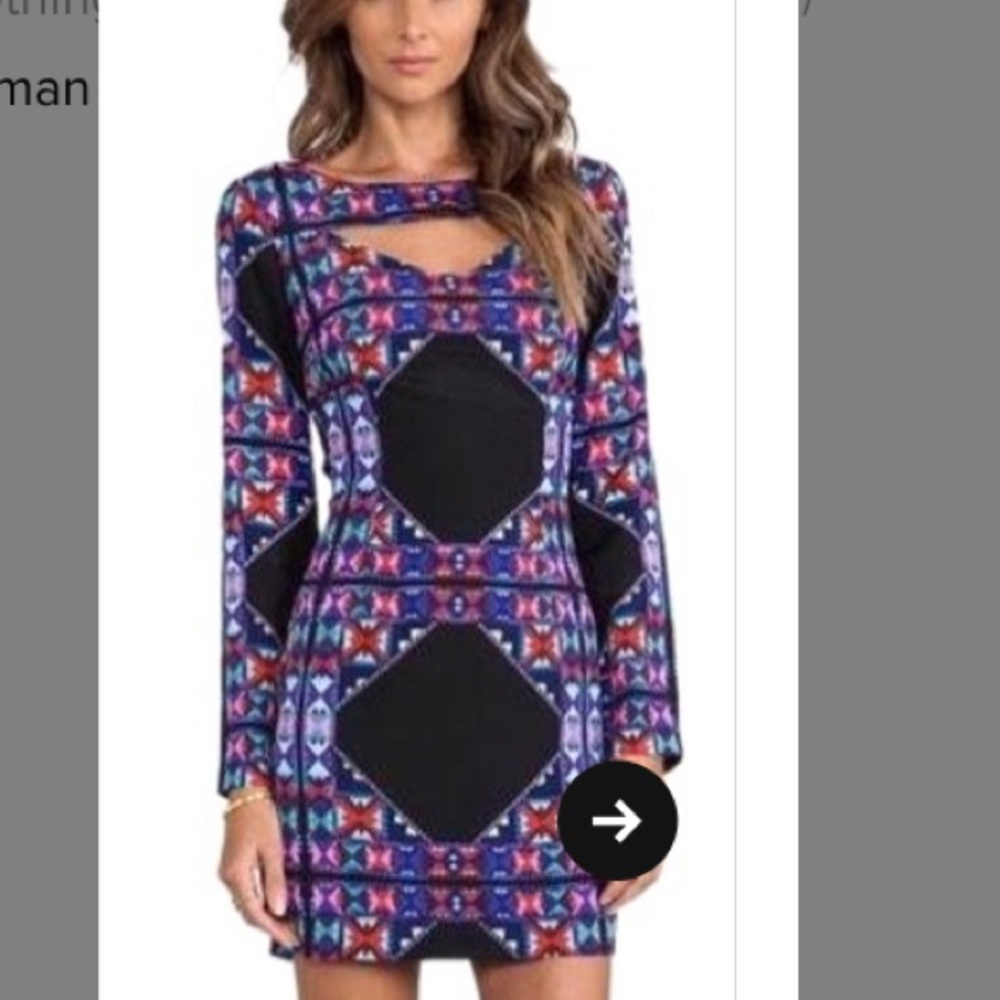 Mara Hoffman Multicolor Cutout Cocktail Dress